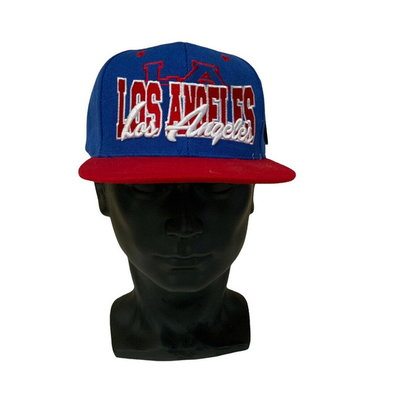 Los Angeles Cap Multicolor Super Fit Embroidered Logo Adjustable Snapback HatNEW - Picture 1 of 11